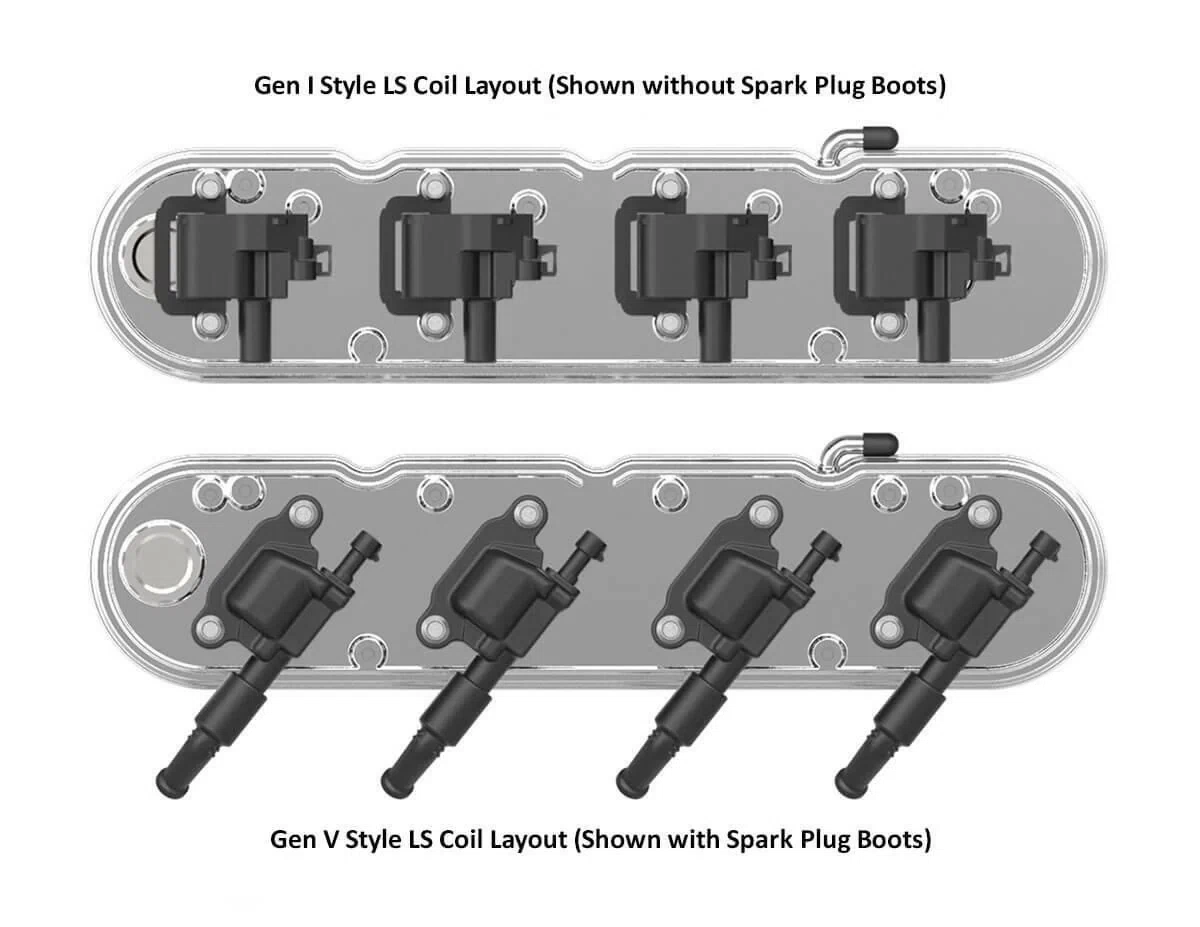 2-Pc LS Chevrolet Script Valve Covers - Polished Finish - 241-176